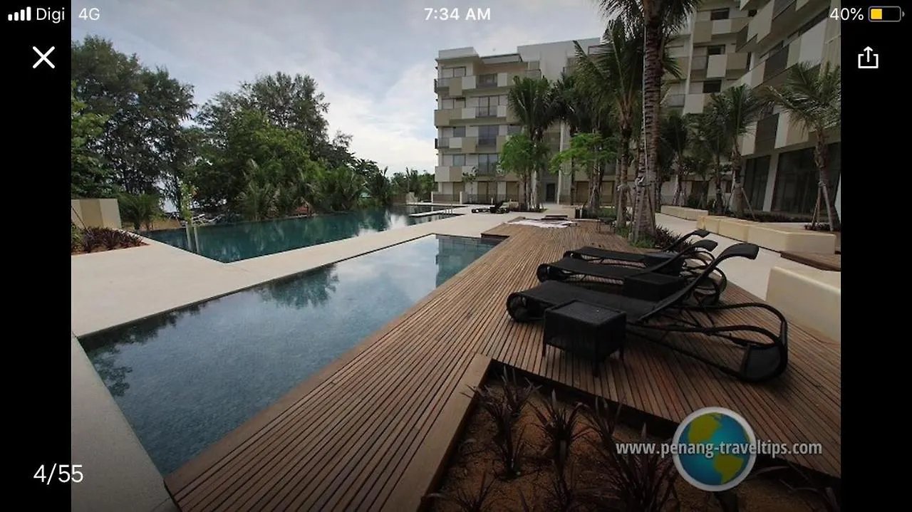 Ferienwohnung By The Sea Duplex Penthouse Baby Batu Feringgi 0*,
